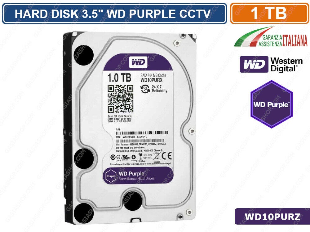 Gasiashop - WD10PURZ - HARD DISK HD 3,5